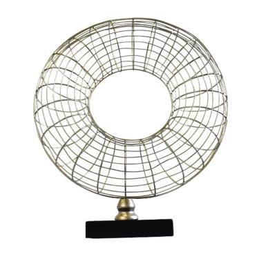 Imagem de Escultura Em Metal Forma Circulo Espiral Md 8537 Entrecasa