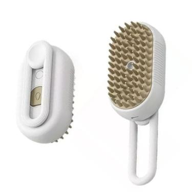Imagem de Escova A Vapor Pet Cao Gato Cachorro Eletrico Removedor De Pelo Recarregavel Animal De Estimaçao Higiene Limpeza
