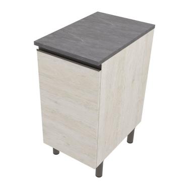 Imagem de Balcão Bartira Cristal Em Mdp Para Temperos Com 2 Gavetas Freixo