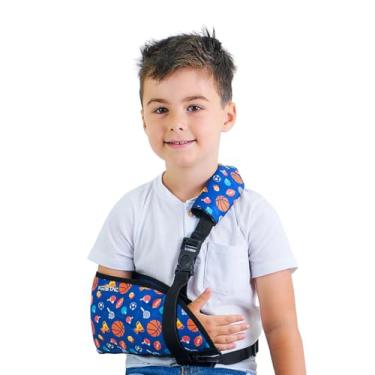 Imagem de Kestal Tipoia Ortopédica Infantil velpeau imobilizadora Azul, Bilateral, P