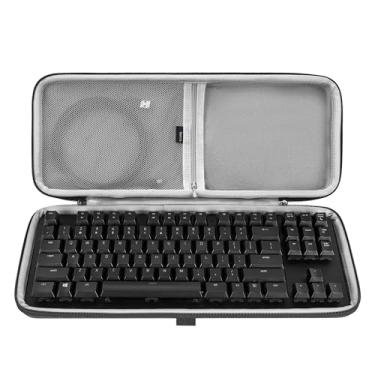 Imagem de GEEKRIA Capa Para Teclado Tkl, Compatível Com Razer Blackwidow Lite Keychron K8/Pro, Bolsa De Transporte Viagem Rígida Steelseries New Apex 9 Jogos Mecânicos (Fina)