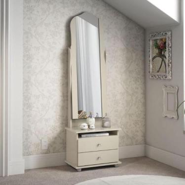 Imagem de Toucador com 2 Gavetas Espelho Delta Off White - CASA H