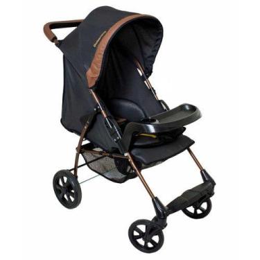 Imagem de Carrinho de Bebê Romano 0 A 15kg Galzerano Preto/Cobre, Preto e Cobre