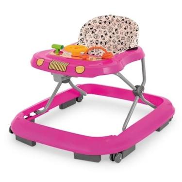 Imagem de Andador Infantil Safari II Rosa Ideal Para Crianças Até 12kg - TUTTI B