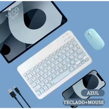Imagem de Conjunto De mouse Sem Fio Bluetooth Teclado 10 Polegadas - NoBrand, Ma