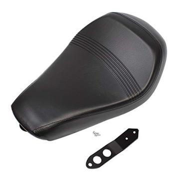 Imagem de YIBO Almofada De Couro Para Motorista Motocicleta Preta, Assento Solo Harley Sportster Xl 1200 883 72 Forty Eight 2016-2020