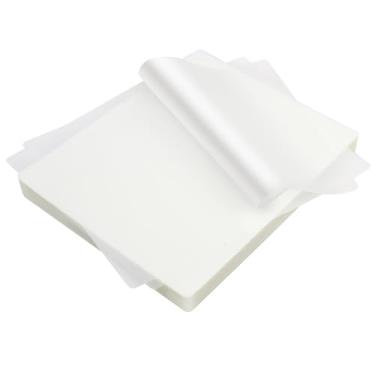 Imagem de 200 peças de folhas de laminação 23 x 29 cm, bolsas de laminação térmica, folhas laminadas de papel plástico de 3 mm, folhas laminadas plastificadas para artesanato e material escolar, folhas de