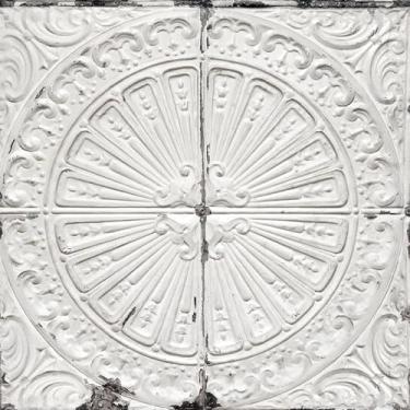 Imagem de Livelynine 17,5 x 591 papel de parede vintage para descascar e colar azulejos quadrados azulejos antigos branco envelhecido destaque papel de parede autoadesivo de estanho falso telhas de teto PVC