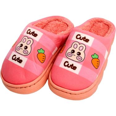 Imagem de Pantufas Animais Chinelo De Inverno Infantil Sapato Pelúcia