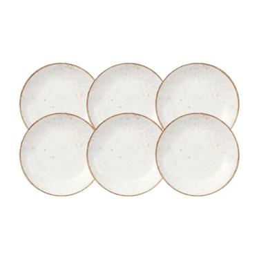 Imagem de Jogo de Pratos Rústicos Marrom – Kit Completo (Raso, Fundo e Sobremesa) (Kit 6 Pratos Fundos 22 cm)