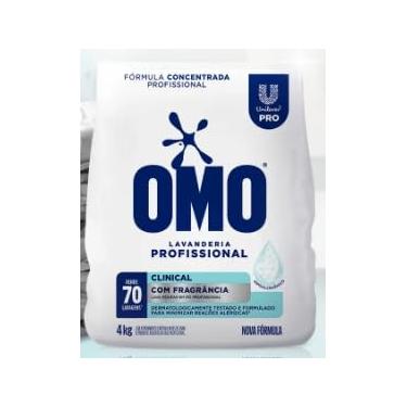 Imagem de OMO Lavanderia Pro Clinical detergente em pó hipoalergênico com fragrância 4 kg