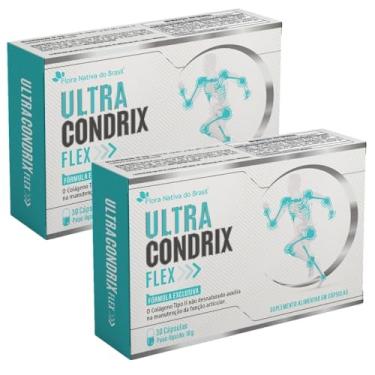 Imagem de KIT 2X Ultra Condrix Flex (Colágeno tipo 2, Curcumina, MSM, Ácido Hialur. e Vitaminas) 30 cápsulas - Flora Nativa