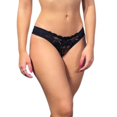 Imagem de Calcinha Com Renda Frontal e Microfibra Modelo Biquíni - Sou Gata e Da