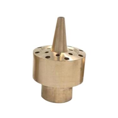 Imagem de Baoblaze Bico de latão para fonte, substituição de bico de água à prova de ferrugem, material de cobre, cabeça de aspersão para parques, piscinas de diversão, Dn15