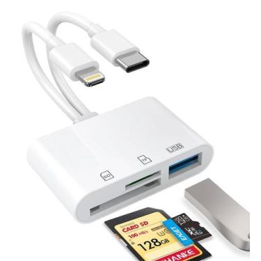 Imagem de Leitor de cartão SD CULGC para iPhone, iPad, USB C e Lightning