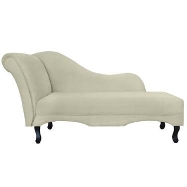 Imagem de Recamier Divã Namoradeira Lado Direito Olivia Veludo - Loja Sheep, Beg