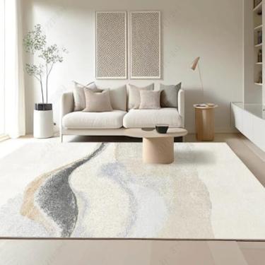 Imagem de Tapetes minimalistas para sala de estar, área ampla, estudo, luz, luxo, decoração de quarto, abstrato, casa (200x300 cm/O)