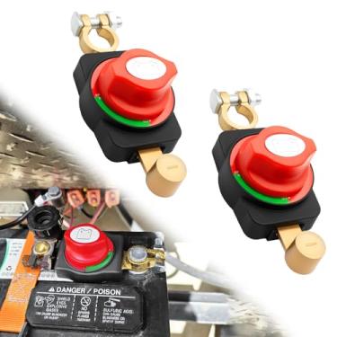 Imagem de 2 peças de interruptor de desconexão de bateria - 275A 12-48V interruptor superior liga/desliga resistente para carro, veículo, trailer e barco (On-Off-275A-TP)