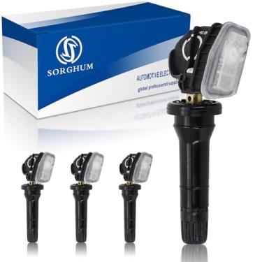 Imagem de SORGHUM Sistema de monitoramento de pressão de pneu - Sensores TPMS pré-programados 315 MHz compatíveis com Ford F-150 Edge Transit Explorer Mustang Lincoln MKC MKX 2015-2024 Substituição # F2GT-1A180