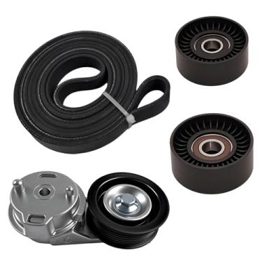 Imagem de HHENGYISOUL Conjunto de polia tensora de correia para Ram 1500 2500 2500 2003-2008, kit de montagem de polia tensora de correia de transmissão