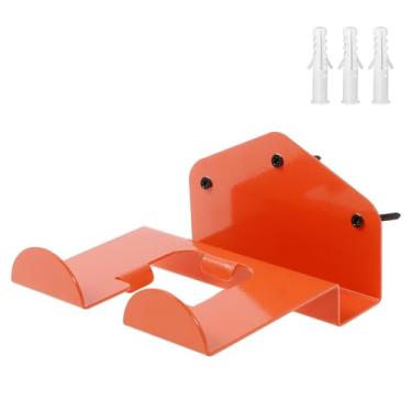 Imagem de Cabide Weedeater, cabide de aparador de ervas daninhas, rack de aparador de grama montado na parede para garagem, gancho de ferramentas elétricas de jardim resistente, suporte de aço-daninha, cabide