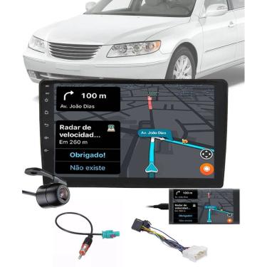 Imagem de Multimídia 9" Polegadas Hyundai Azera 2008 até 2012 Bluetooth Espelhamento + Câmera de Ré + Moldura + Adaptador de Antena + Chicote