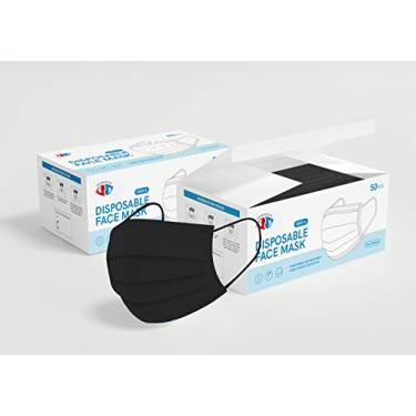 Imagem de GB MEDICAL Máscaras Faciais Descartáveis Premium De 3 Camadas (50 Por Caixa) (Pretas)