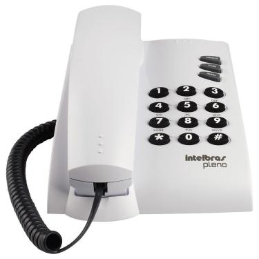 Imagem de Telefone Com Fio Intelbras Pleno Sem Chave Cinza Artico