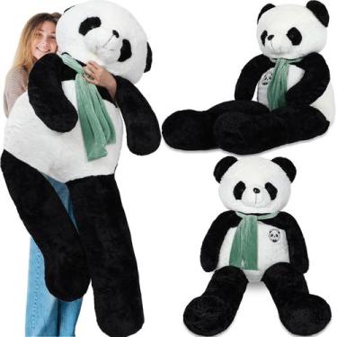 Imagem de Bicho de pelúcia redondo e engraçado urso panda gigante de pelúcia 160