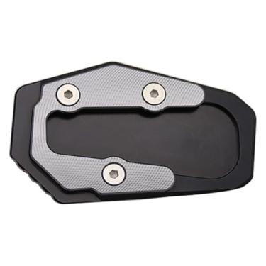 Imagem de Acessórios de modificação de motocicleta Kickstand Ampliador de pé Suporte lateral Placa de suporte de almofada de extensão compatível com R1200RT R1250RT 2014-2018 (cinza, sem logotipo)
