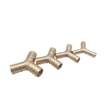 Imagem de 1 peça de encaixe de tubo de emenda de latão em forma de Y Farpa de mangueira de 3 vias 4 mm 6 mm 8 mm 10 mm 12 mm 16 mm conector farpado de cobre adaptador de acoplador de junta (farpa de 16 mm)