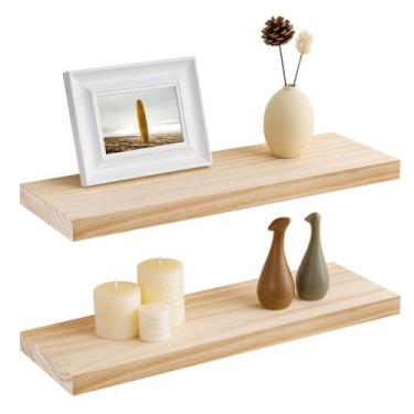 Imagem de Conjunto 2 de madeira rústica flutuante Shelf Fun Memories Pine, 61x20