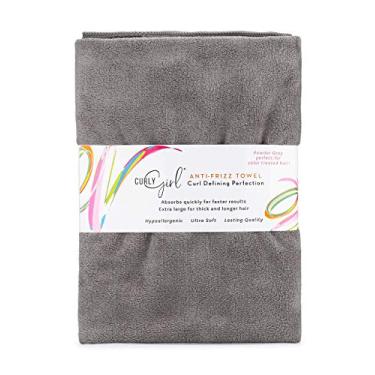 Imagem de Curly Girl Toalha para mulheres com cachos, antifrizz, absorvente, secagem rápida, cabelo encaracolado, toalha de secagem de cabelo de microfibra para cachos