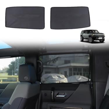 Imagem de Persianas de tela para caminhões Hummer EV SUV 2024 2025 2026 2027, acessórios para caminhões Hummer EV SUV, para-sol de janela lateral automotiva, bloqueador de para-brisa, proteção contra brilho e