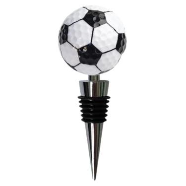 Imagem de Fxzqgnh Tampa de Garrafa de Bebida em Formato de Bola Esportiva, à Prova de Vazamentos, Reutilizável, Ideal para Festas de Fim de Ano, para Homens, Mulheres, Futebol