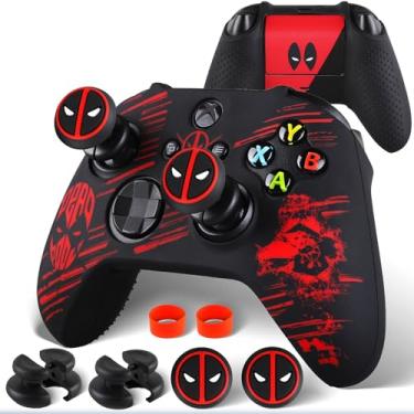 Imagem de PlayRealm Silicone Skin Cover Sticker x 1 & Extender Grips x 2 for Xbox Series/One Controller Deapool