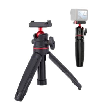 Imagem de EBTOOLS Tripé de Câmera de Mesa Dobrável para Action 5 Pro, 4, 3, 3 Seções Extensíveis, Parafuso de 1/4", Cabeça Esférica de Instalação Magnética, tripé Extensível para Selfie Stick