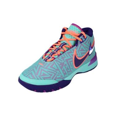 Imagem de Nike Tênis de basquete masculino Lebron NXXT Gen AMPD, Hyper Turquoise Vivid Purple 300, 42