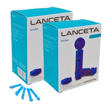 Imagem de Kit 200 Lancetas Agulhas Glicose Glicemia Universal - GTech