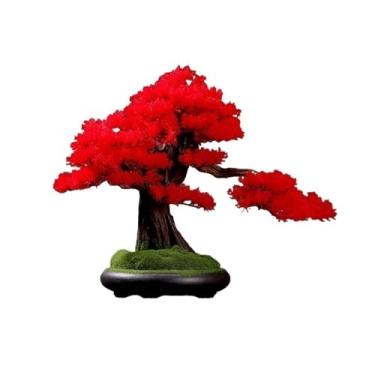 Imagem de Árvore artificial Sala de estar simulação planta bonsai interior vegetação vasos plantas grande árvore falsa desktop paisagem decoração ornamentos