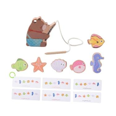 Imagem de YIJU Brinquedo de Madeira para Encaixar Animais - Presente de Aniversário - Estimula a Imaginação E a Coordenação Fina