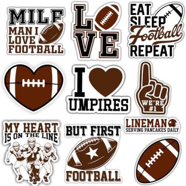 Imagem de ULTRAVUTT [10 peças x 7.6 cm] Adesivos de futebol sênior classe de 2026 presente de formatura para fãs de futebol masculino time decalques à prova d'água capacetes carros garrafas de água copo Kindle