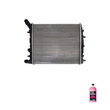 Imagem de Kit Radiador VW Fox Polo 03>05 + Aditivo Radiador Orbi Química Rosa 1L