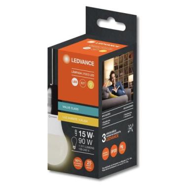 Imagem de Kit 50 Lampadas Led Cla90 15W 3000K 1311Lm Biv E27 - Osram - Ledvance 