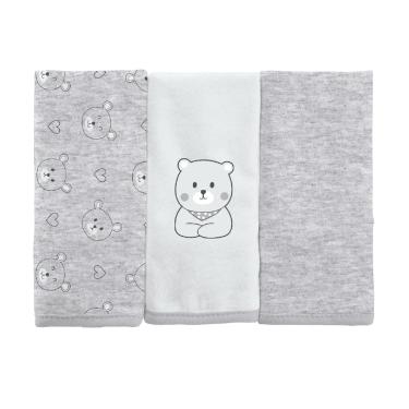 Imagem de TOALHA BOQUINHA BUBLIM BABY C/3 UNIDADES 30CM x 35CM ESTAMPADA