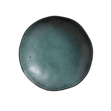 Imagem de Pratos Fundos com 06 Peças em Stoneware Orgânico Petroleum Azul - Porto Brasil Cerâmica