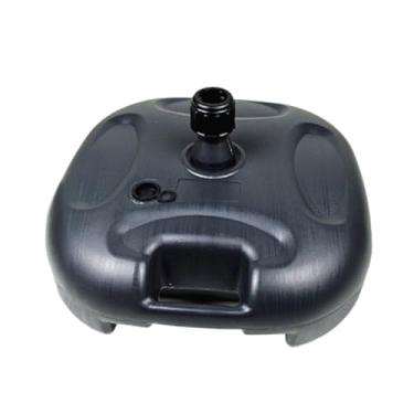 Imagem de WeiLaiKeQi Suporte para guarda- de pátio, base para arco de balão, suprimentos para serviço pesado, suporte para guarda- de 20L preenchido com areia para, Preto