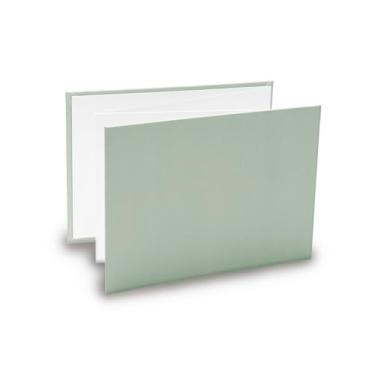 Imagem de Álbum de fotos Ical, encadernação sanfona autocolante, folhas de papel especial branco, para 6 fotos 10x15cm horizontal - linha Sanfonado - modelo verde-menta - 472