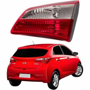 Imagem de Lanterna Traseira Hyndai Hb20 Hatch 2012 Até 2019 Tampa Bicolor Lado Direito Passageiro