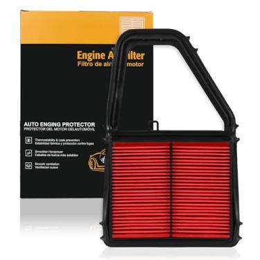 Imagem de SUPLABEL Substituição do filtro de ar do motor compatível com HONDA CIVIC 1.7L filtro de ar do motor 2001 2002 2003 2004 2005 HONDA CIVIC 1.7L 17220-PLC-000 AF5397